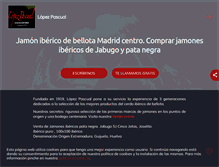 Tablet Screenshot of jamonesenmadrid.com